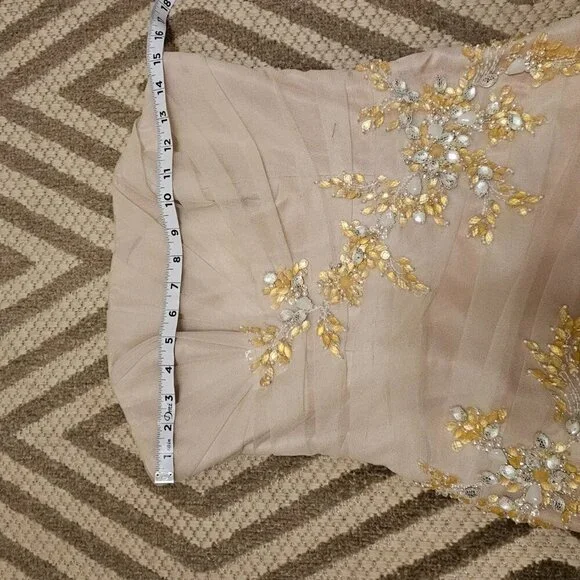 The Anjolique Wedding dress Champagne in 8 NWT - Picture 9 of 10